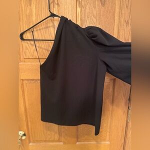 Express Black One-Shoulder Blouse
